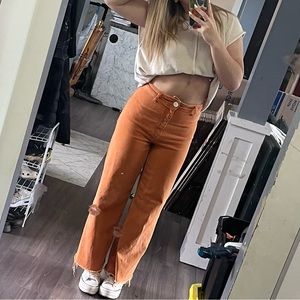 Orange Zara Jeans